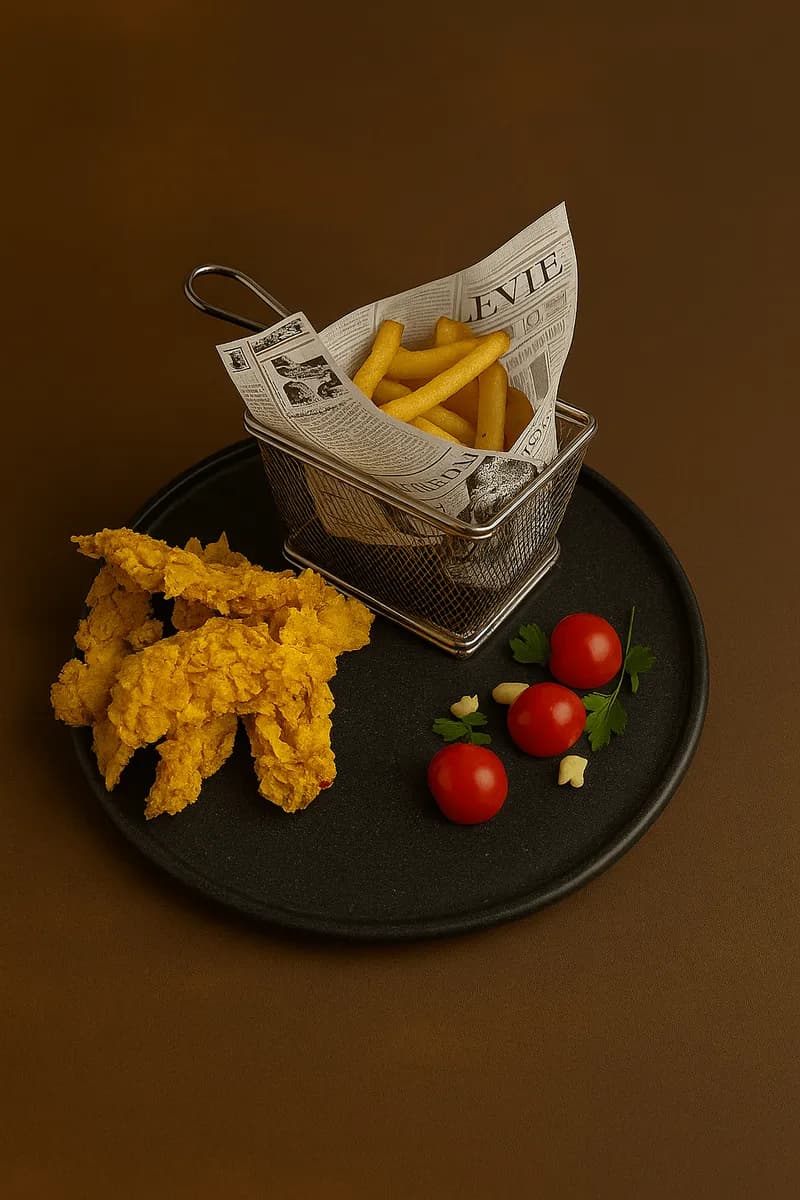 Crispy Strips & Cartofi prajiți