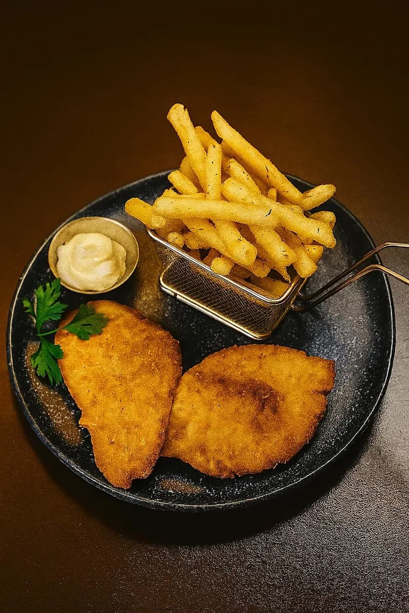 Șnițel Pui & Cartofi prăjiți